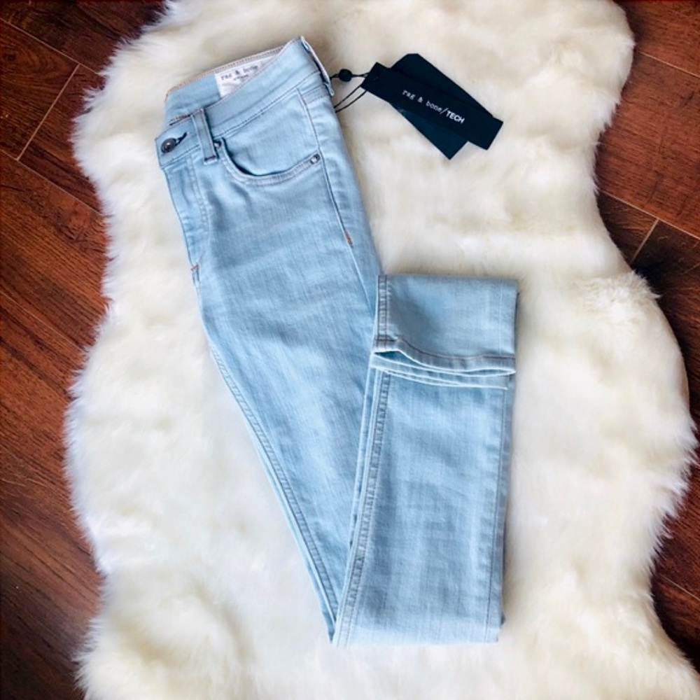 rag & bone Light Wash Skinny Jeans